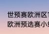 世预赛欧洲区12强怎么晋级（世界杯欧洲预选赛小组赛总共几轮）