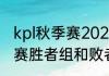 kpl秋季赛2021季后赛规则（kpl季后赛胜者组和败者组规则）