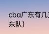 cba广东有几支球队（cba有几个广东队）