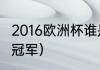 2016欧洲杯谁是冠军（2016年欧洲杯冠军）