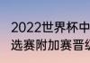 2022世界杯中国赛程规则（亚洲区预选赛附加赛晋级规则）