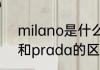 milano是什么品牌（pradamilano和prada的区别）