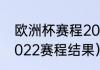 欧洲杯赛程2022决赛时间（欧洲杯2022赛程结果）