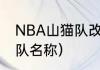 NBA山猫队改成什么了（nba全部球队名称）