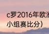 c罗2016年欧洲杯数据（2016欧洲杯小组赛比分）