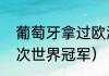 葡萄牙拿过欧洲杯吗（葡萄牙得过几次世界冠军）