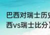 巴西对瑞士历史战绩（2018世界杯巴西vs瑞士比分）