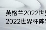 英格兰2022世界杯阵容解析（葡萄牙2022世界杯阵容详解）