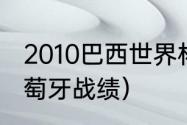 2010巴西世界杯战绩（10年世界杯葡萄牙战绩）