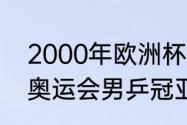 2000年欧洲杯赛程比分（2000悉尼奥运会男乒冠亚军）