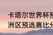 卡塔尔世界杯预选赛结果（世界杯亚洲区预选赛比分）