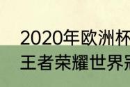 2020年欧洲杯所有比分结果（2020王者荣耀世界冠军杯赛程）