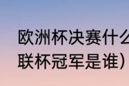 欧洲杯决赛什么时候（2021-2022欧联杯冠军是谁）