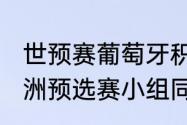 世预赛葡萄牙积分榜（2021世界杯欧洲预选赛小组同分出线规则）