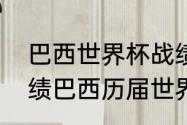 巴西世界杯战绩统计（巴西世界杯战绩巴西历届世界杯战绩如何）