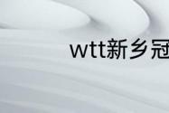 wtt新乡冠军赛有混双吗