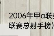 2006年甲a联赛排名（中国足球甲a联赛总射手榜）