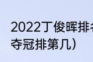 2022丁俊晖排名世界第几名（丁俊晖夺冠排第几）