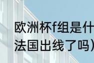 欧洲杯f组是什么意思（2020欧洲杯法国出线了吗）