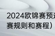 2024欧锦赛预选赛赛程（欧洲杯预选赛规则和赛程）