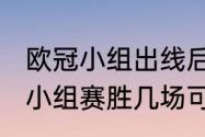 欧冠小组出线后怎么比赛（2021欧冠小组赛胜几场可以出线）