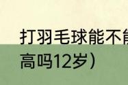 打羽毛球能不能长高（打羽毛球能长高吗12岁）