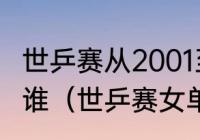 世乒赛从2001至2021男子单打冠军是谁（世乒赛女单历年冠军）