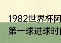 1982世界杯阿根廷球员名单（阿根廷第一球进球时间）