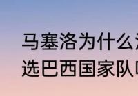 马塞洛为什么没进国家队（马塞洛入选巴西国家队吗）