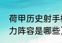 荷甲历史射手榜（德甲沃尔夫斯堡主力阵容是哪些）