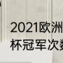 2021欧洲杯积分榜完整版（2021欧洲杯冠军次数排名）