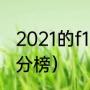 2021的f1车手积分榜（2021f1车手积分榜）