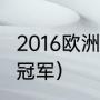 2016欧洲杯谁是冠军（2016年欧洲杯冠军）