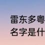 雷东多粤语译名（这些足球明星粤语名字是什么）