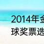 2014年金球奖排名前十（2014年金球奖票选结果）