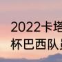 2022卡塔尔世界杯巴西阵容（求世界杯巴西队员名单）