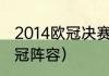 2014欧冠决赛皇马阵容（13年马竞夺冠阵容）