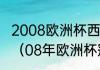 2008欧洲杯西班牙夺冠时的主教练是（08年欧洲杯冠亚军）