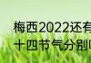 梅西2022还有几场比赛（2022年二十四节气分别哪一天）