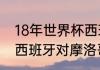 18年世界杯西班牙对摩洛哥的比分（西班牙对摩洛哥的比赛是几点）