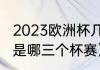 2023欧洲杯几年一次（欧洲三大杯都是哪三个杯赛）