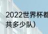 2022世界杯都有哪些球队（世界杯一共多少队）