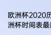 欧洲杯2020历史战绩查询（2022欧洲杯时间表最新）