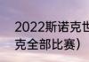 2022斯诺克世锦赛时间（22年斯诺克全部比赛）