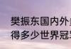 樊振东国内外多少个冠军（樊振东获得多少世界冠军）