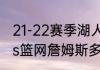 21-22赛季湖人进季后赛了吗（湖人vs篮网詹姆斯多久上场）