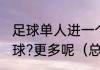 足球单人进一个球叫什么?2个球?3个球?更多呢（总进球数是什么意思）