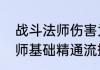 战斗法师伤害为什么这么低（战斗法师基础精通流搭配）