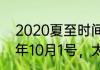 2020夏至时间几点几分几秒（2020年10月1号，太阳直射点）