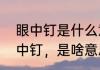 眼中钉是什么意思（在别人眼里是眼中钉，是啥意思啊，眼中钉）